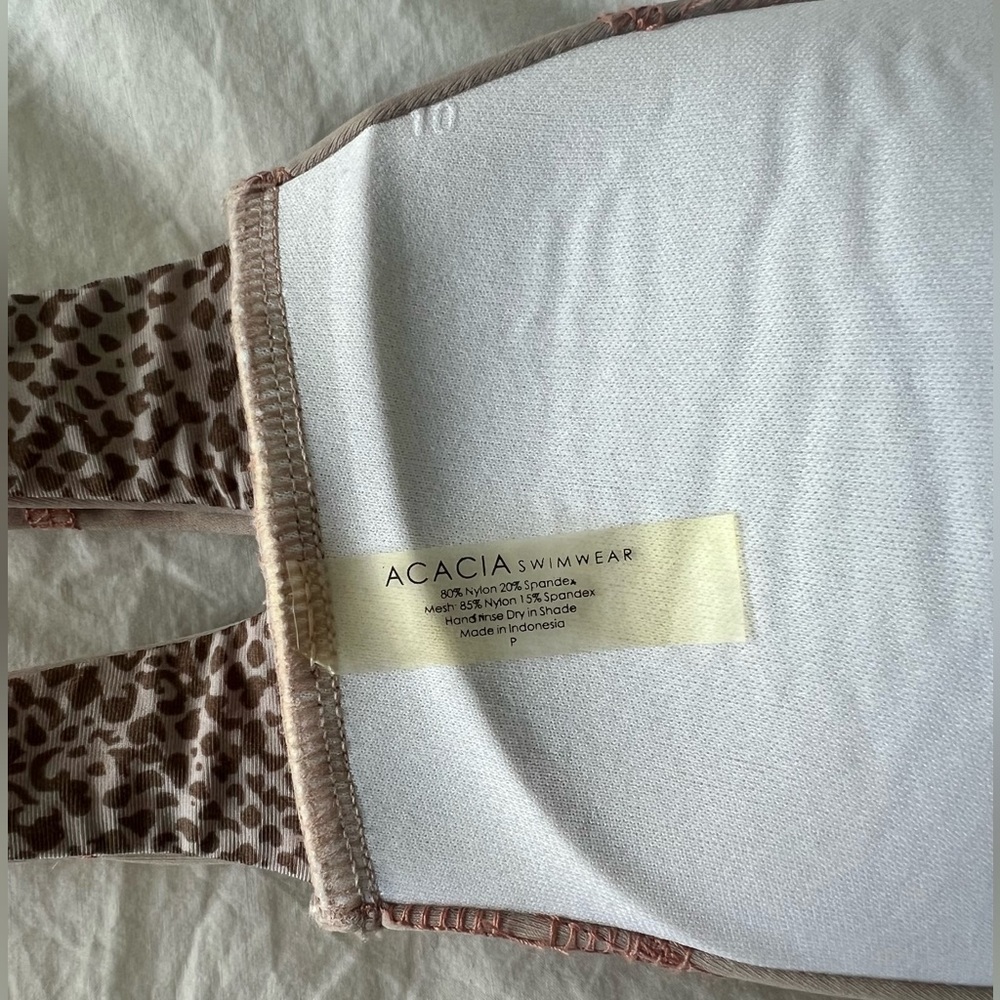 ACACIA Swim Set: Coconuts Stitched Bandeau Bikini Top & Baldwin Stitched Bottom - Picture 3 of 4